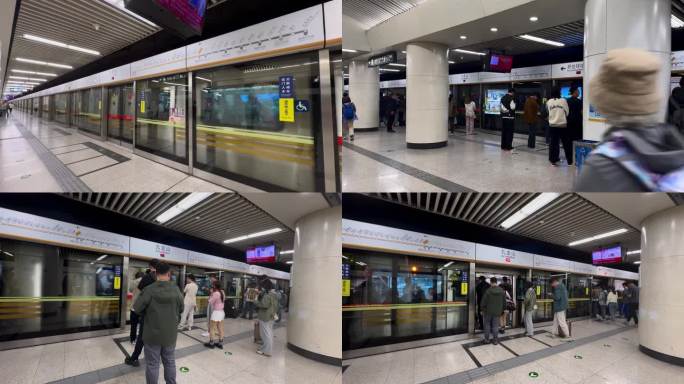 原创北京地铁4K地铁素材地铁交通