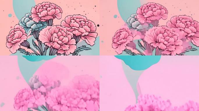 康乃馨粉色鲜花