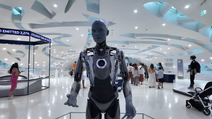 迪拜未来博物馆人形机器人