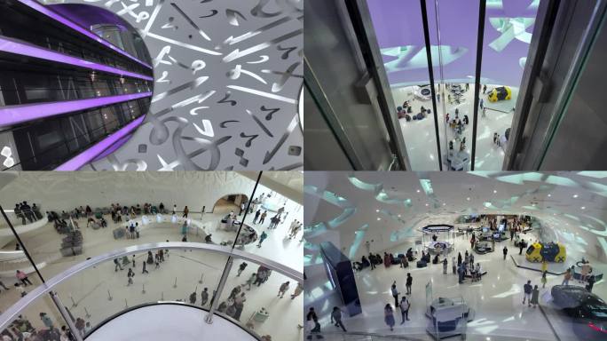 迪拜未来博物馆的胶囊电梯
