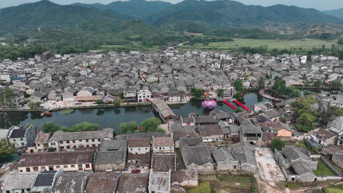 4K江西抚州流坑古村航拍