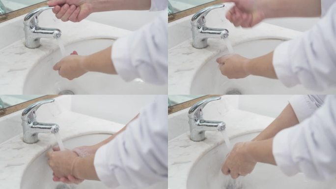 洗手医生吸收 无菌洗手 水龙头 护士洗手