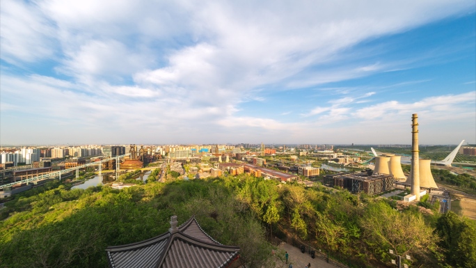 俯瞰首钢园区全景