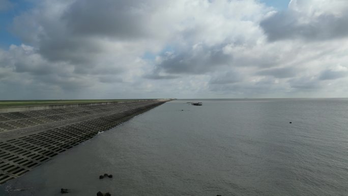 横沙岛 长江边 入海口