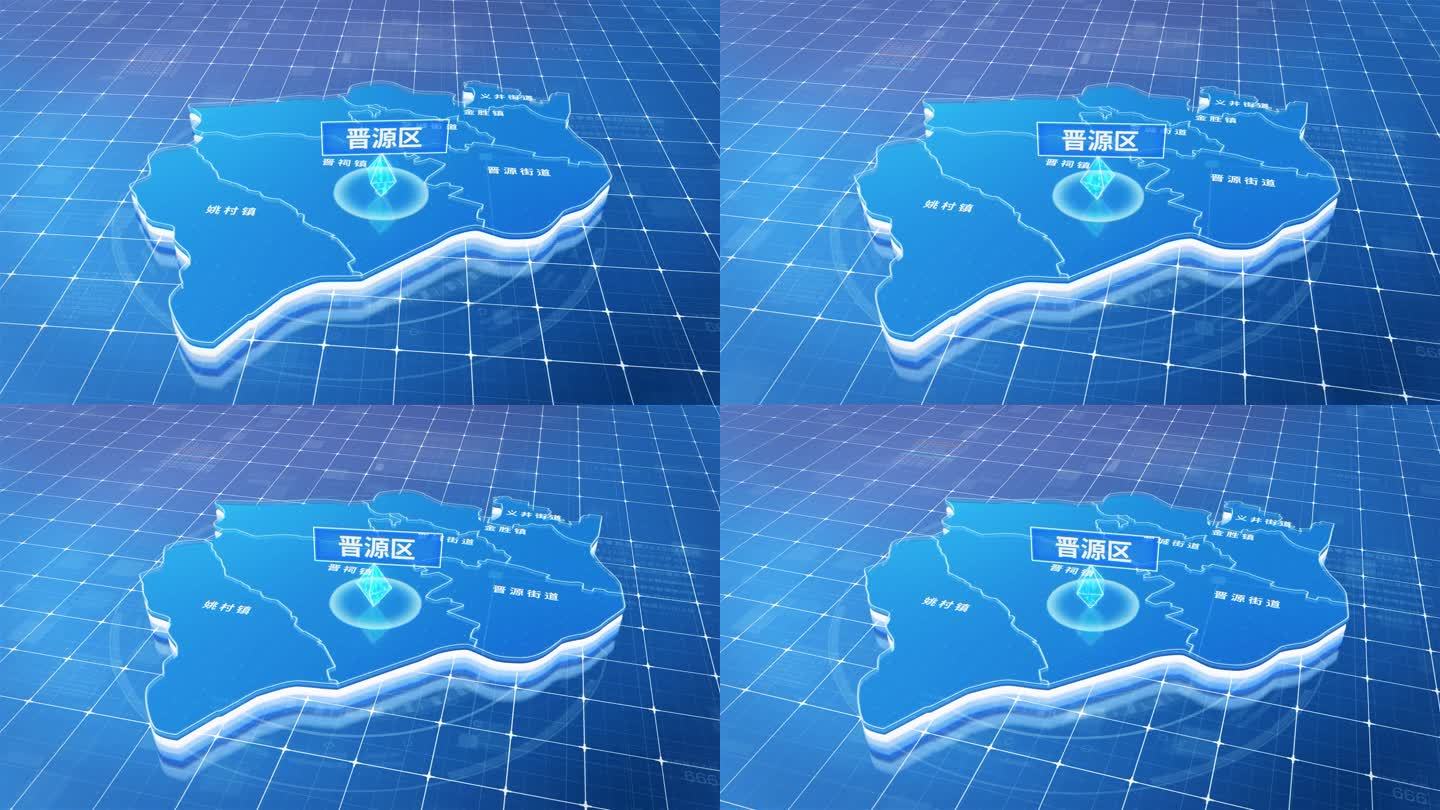 晋源区蓝色三维科技区位地图