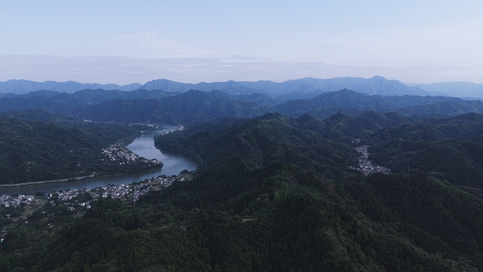 4k_新安江风景渔梁坝