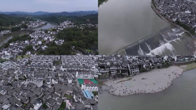 4k_新安江风景渔梁坝