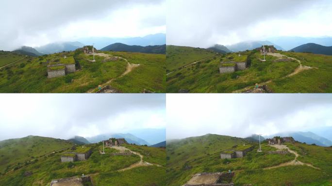 航拍武夷山黄岗山最高峰峡谷草甸森林云海