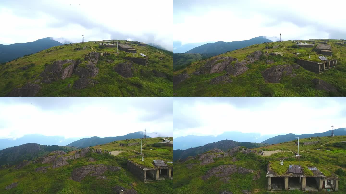 航拍武夷山黄岗山最高峰峡谷草甸森林云海