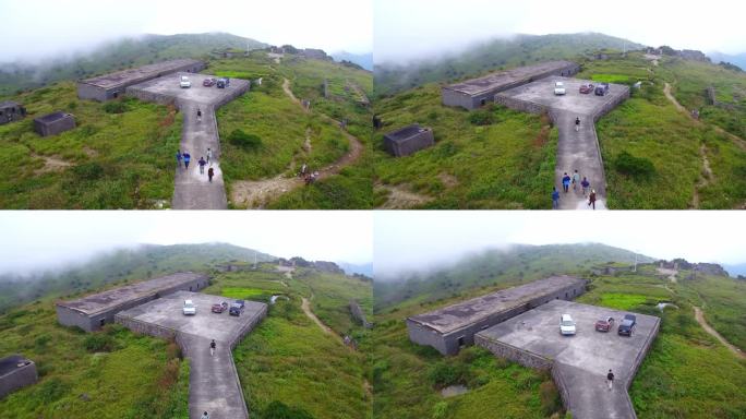 航拍武夷山黄岗山最高峰峡谷草甸森林云海