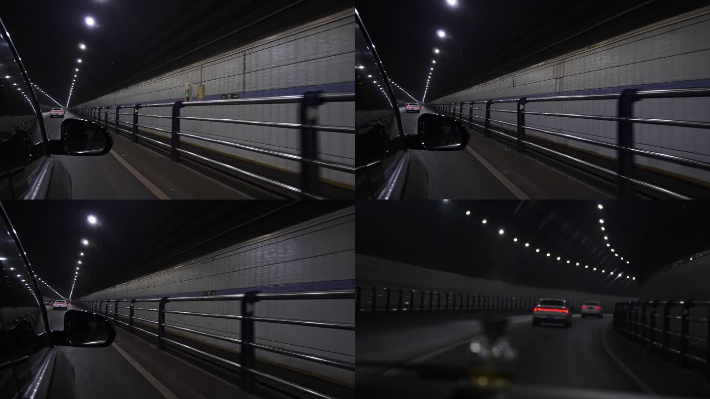 隧道 汽车隧道 穿越隧道 汽车 隧道行驶