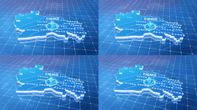 万柏林区蓝色三维科技区位地图