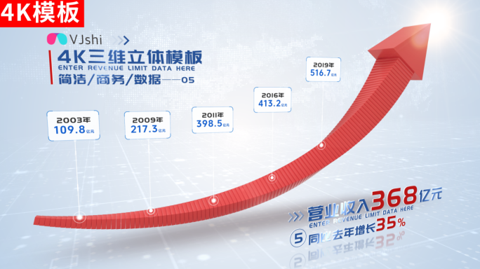 5-商务红色箭头分类ae包装4K