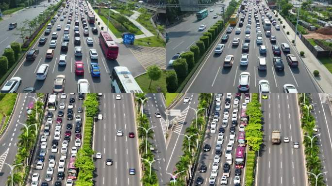 城市节假日车流