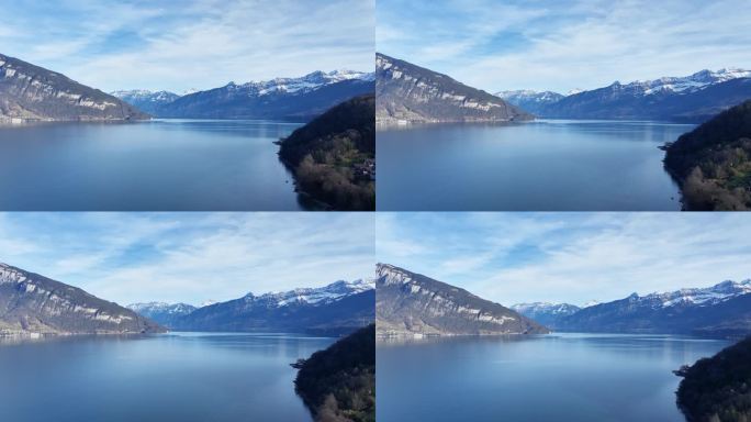 4K正版-航拍瑞士施皮茨湖03