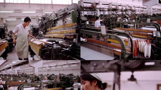 1972年 毛纺织厂 纺织机器 原声