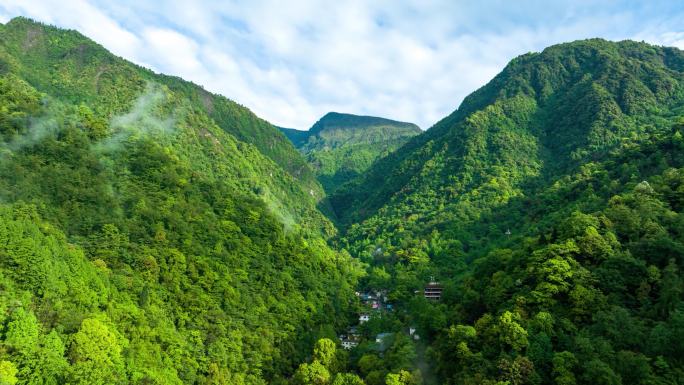 大山山脉云海雾气仙境延时