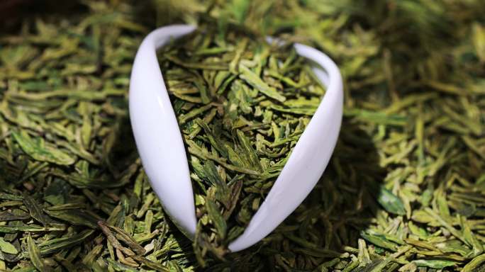 （8镜合集）清新的龙井茶叶绿茶茶道茶文化