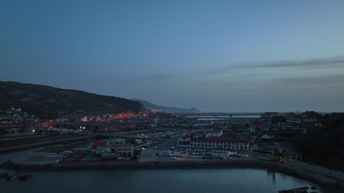 夜晚海边美景