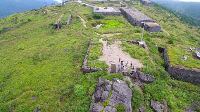 航拍武夷山黄岗山最高峰峡谷草甸森林云海