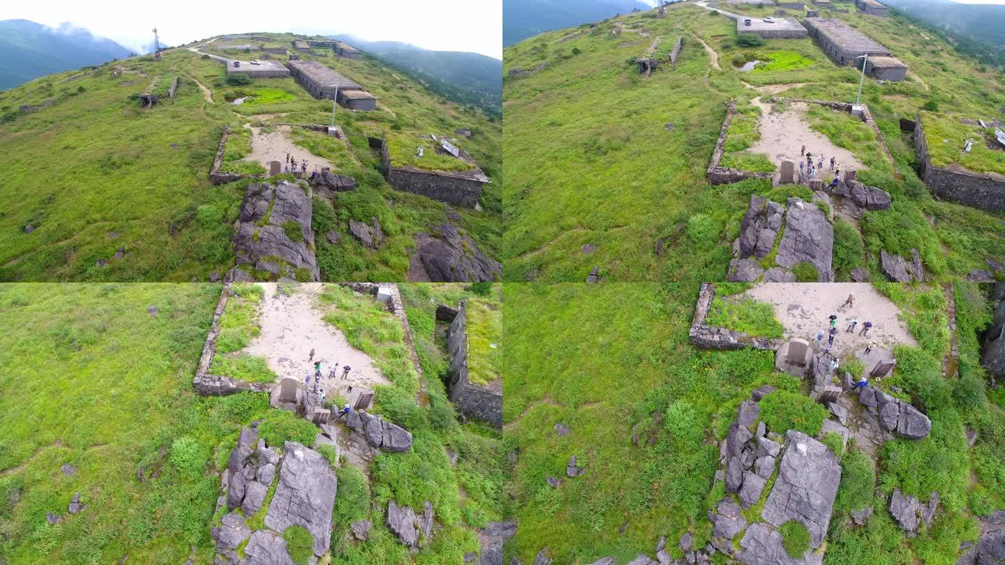 航拍武夷山黄岗山最高峰峡谷草甸森林云海