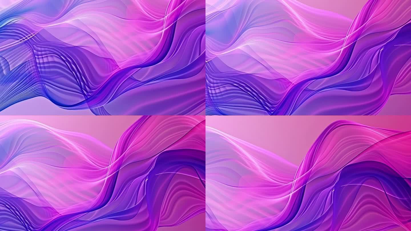 紫红丝绸流动