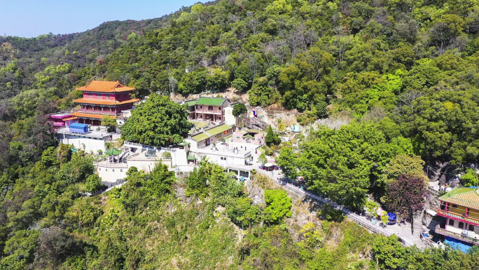 广东揭阳黄岐山景区航拍