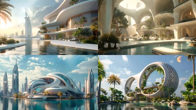 未来城市未来建筑概念建筑绿碳城市