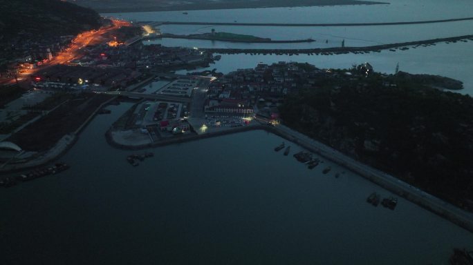 夜晚海边美景