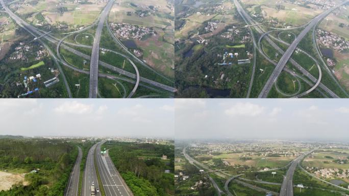 山区高速公路  高路立交  山区公路路网