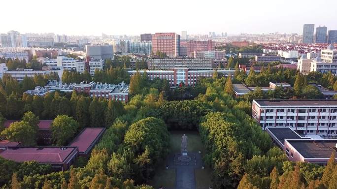 五角场和复旦大学航拍