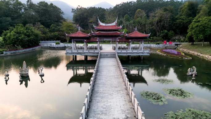 航拍厦门海沧天竺山