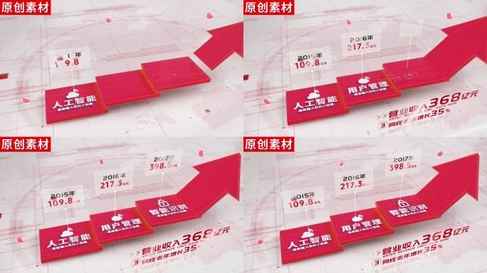 3-商务红色箭头分类ae包装模板
