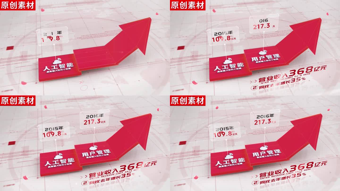 2-商务红色箭头分类ae包装模板