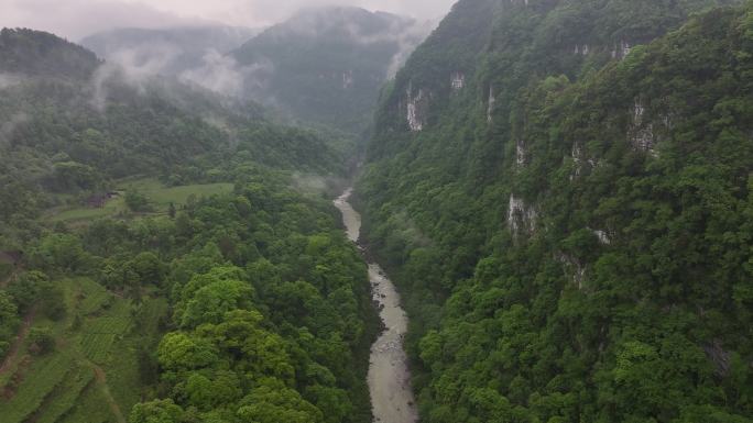 常德石门壶瓶山镇壶瓶山大峡谷