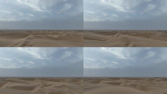 新疆塔克拉玛干沙漠航拍风景