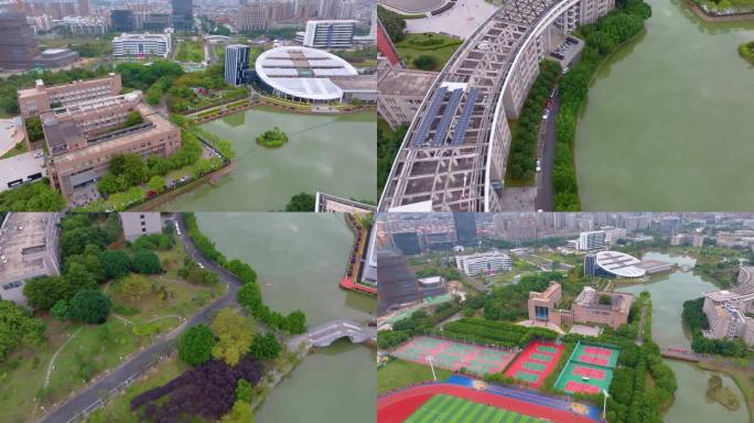 福州福建医科大学旗山校区上街校区航拍校园