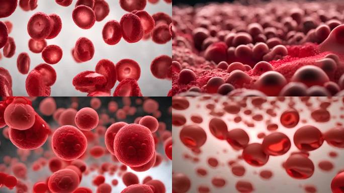 血管与血红细胞AI视频
