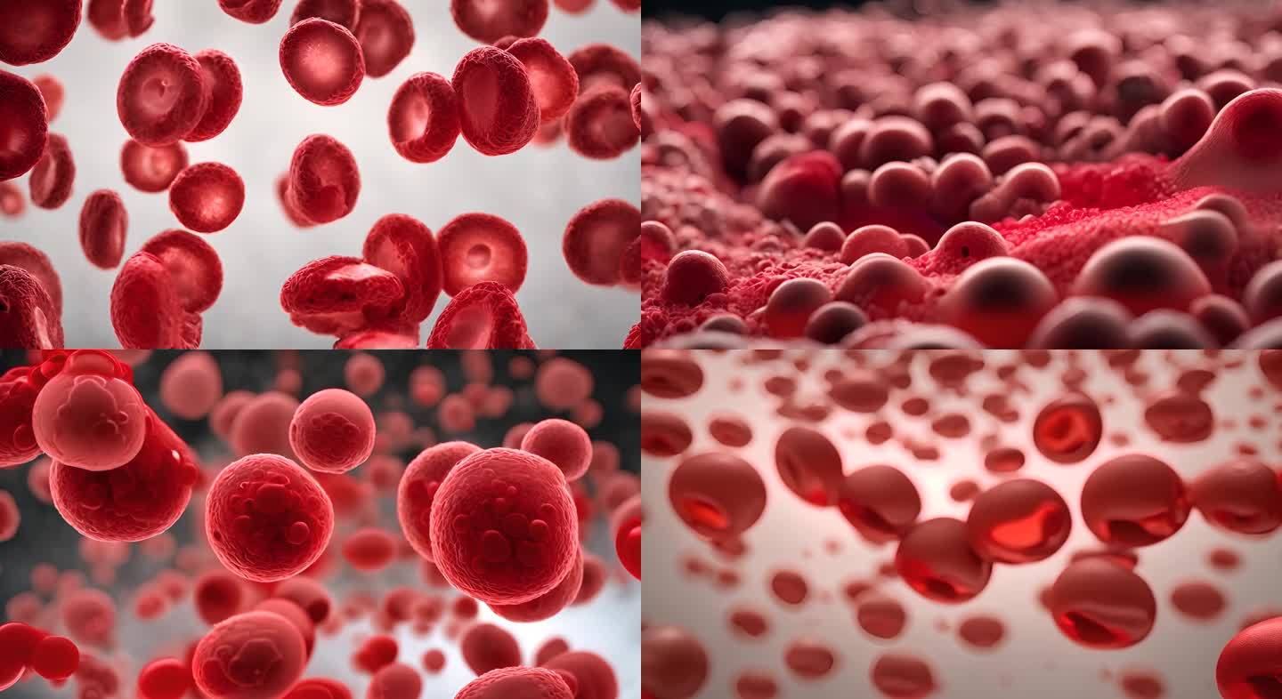 血管与血红细胞AI视频