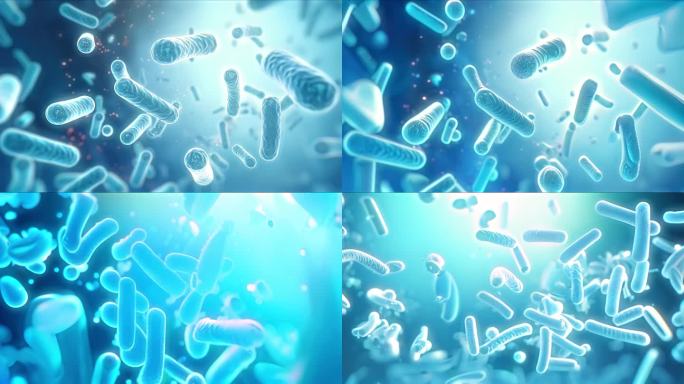 大肠杆菌细胞模拟活动 病毒细菌细胞 动画