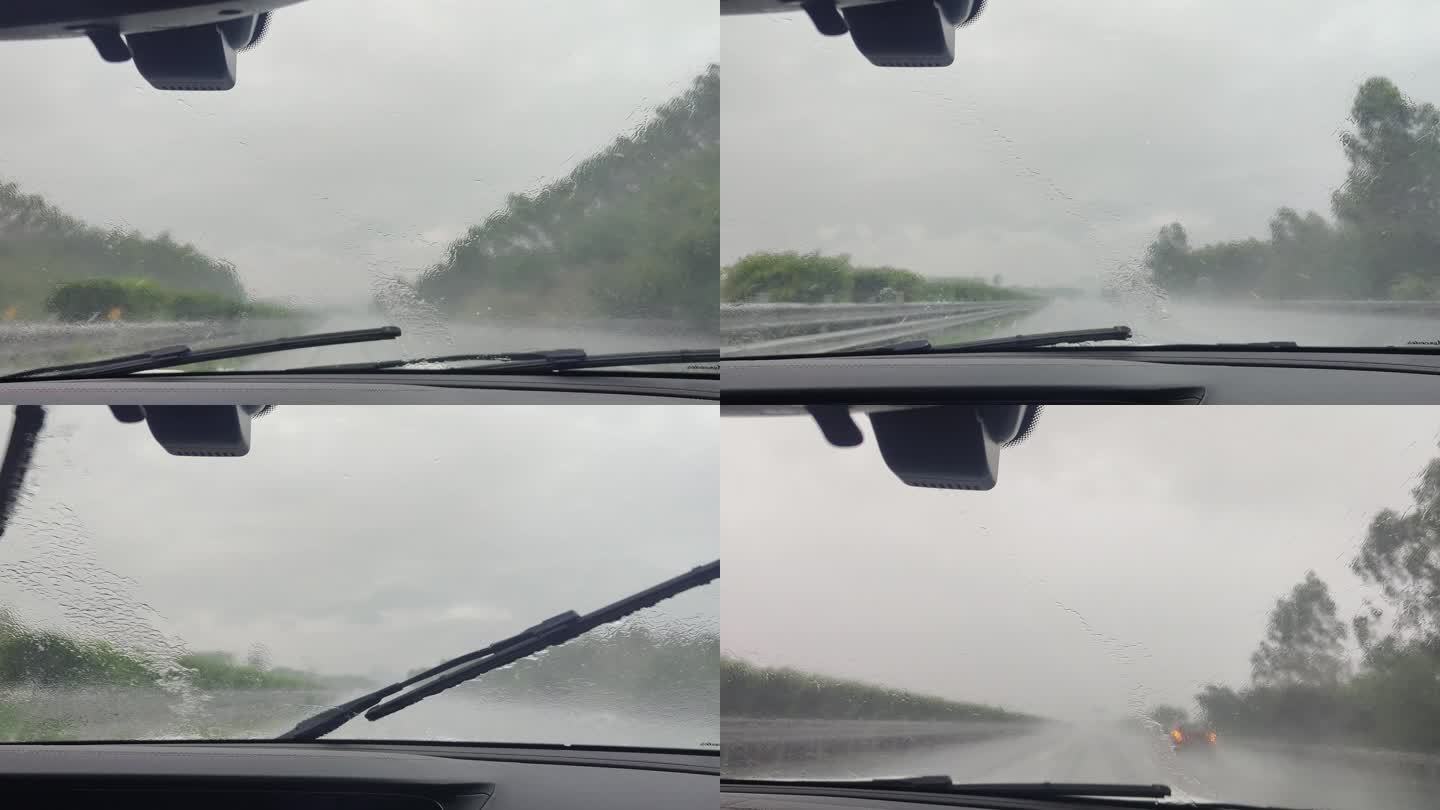 雨天汽车行驶