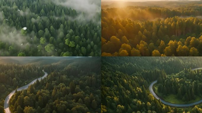 【宽屏】森林宽屏汽车广告森林