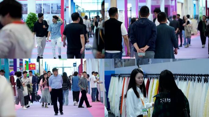 4K中国轻纺城纺织品博览会素材