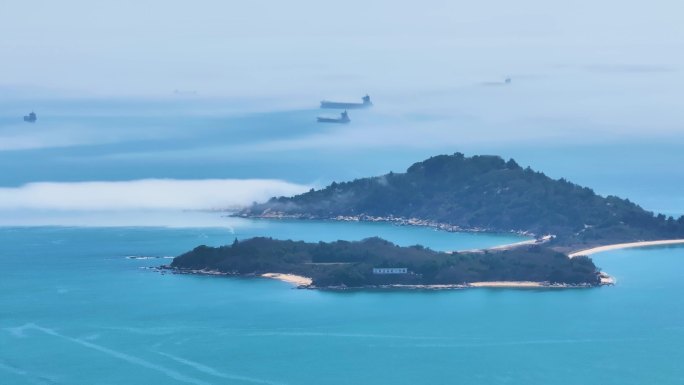 厦金海域大担二担岛海景