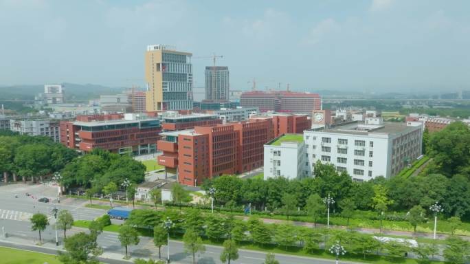 广州商学院航拍 知识城商学院