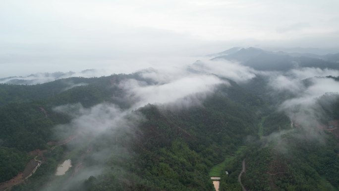 广东梅州大埔县G235国道三河坝段风景