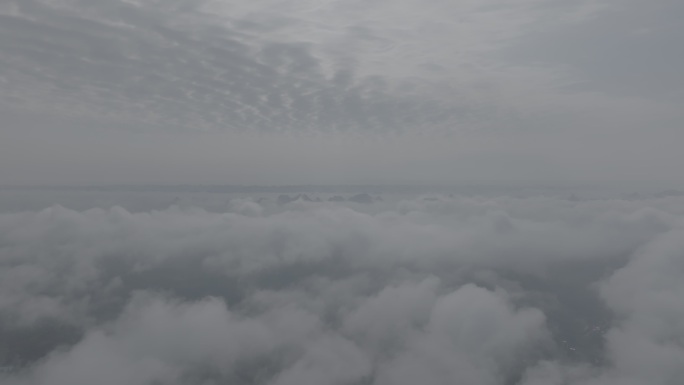 云海中的群山 云层
