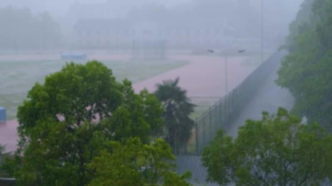 城市洪涝灾害狂风暴雨倾盆大雨下雨天雨水雨