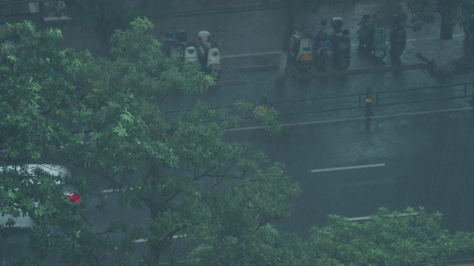 雨季城市交通