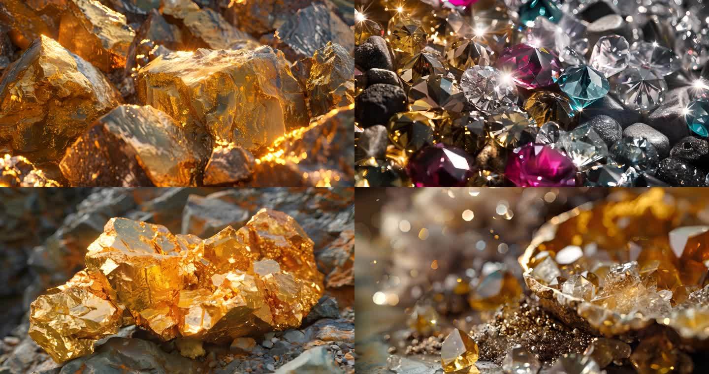 金矿水晶钻石稀有矿石